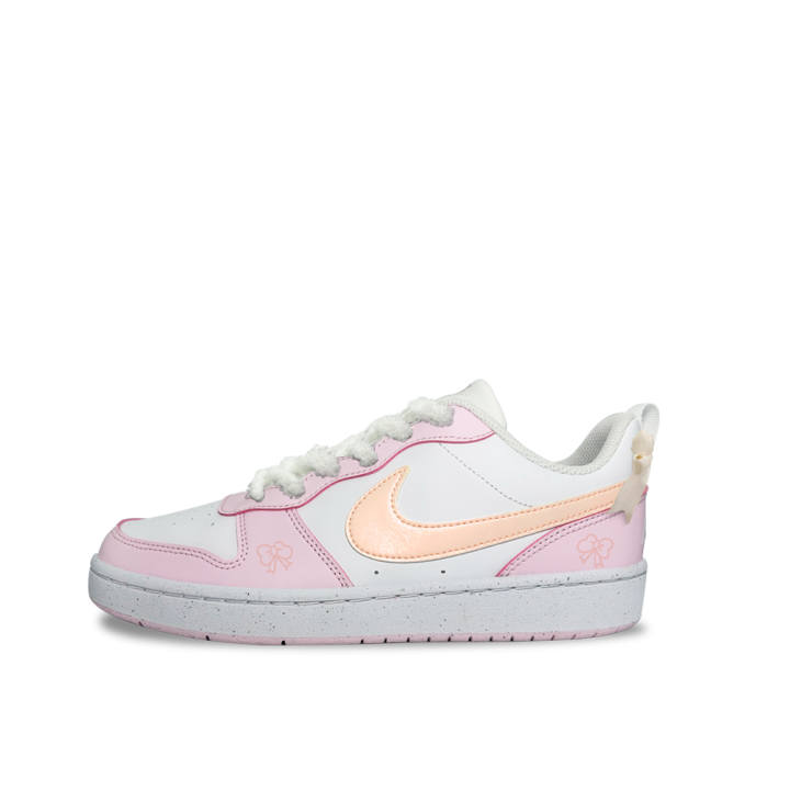 Nike Nike Court Borough Girlish Prologue Synthetic Leather Slip Resistant Abrasion Resistant Low top