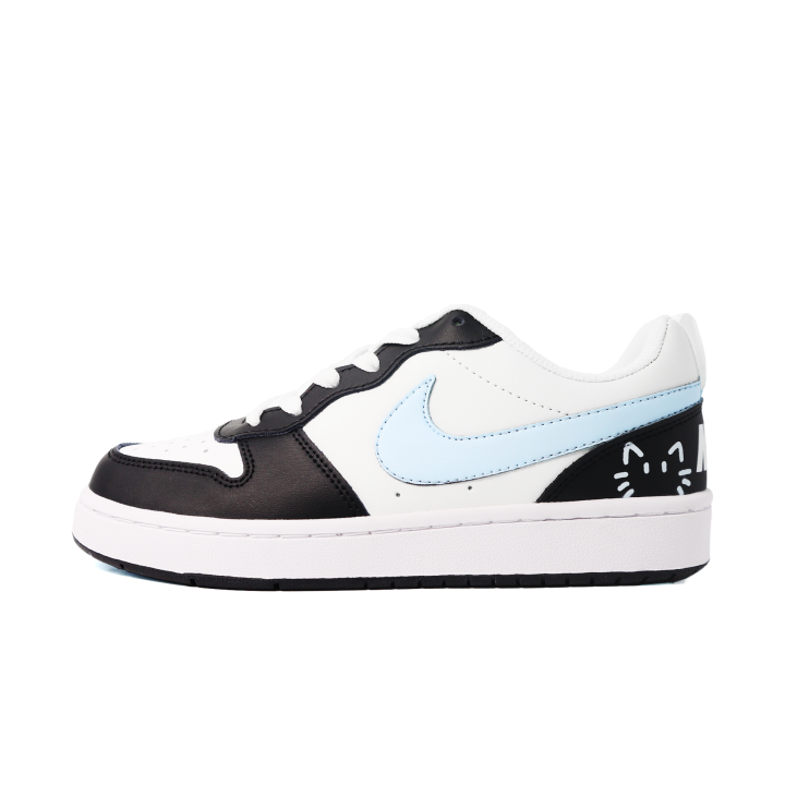 Nike Nike Court Borough Blue Cat Slip Resistant Abrasion Resistant Slip Resistant Abrasion Resistant Low top