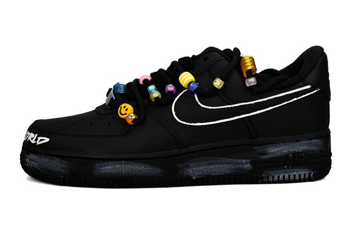 Nike Nike Air Force 1 Low top Kids' Skateboarding Shoes Black Teenagers