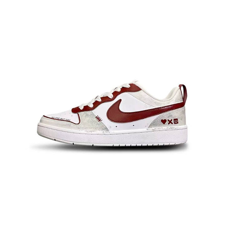 Nike Nike Court Borough Tower Rabbit Leather Slip Resistant Cushioning Abrasion Resistant