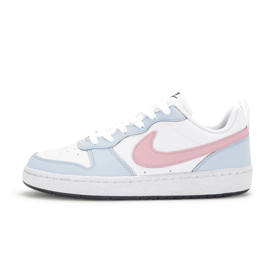 Nike Nike Court Borough Slip Resistant Abrasion Resistant Low top Kids' Skateboarding Shoes Light Blue Teenagers