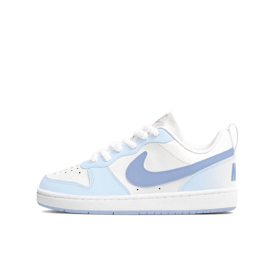 Nike Nike Court Borough Sea Salt Coconut Low top Kids' Skateboarding Shoes Light Blue Teenagers