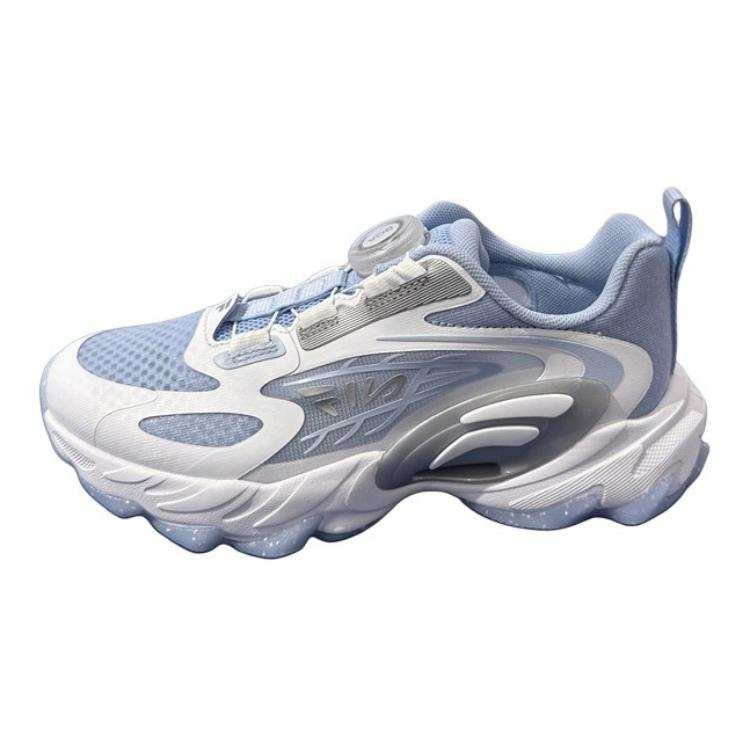 FILA KIDS Slip Resistant, Abrasion Resistant, Breathable Low top Kids' Running Shoes Blue White