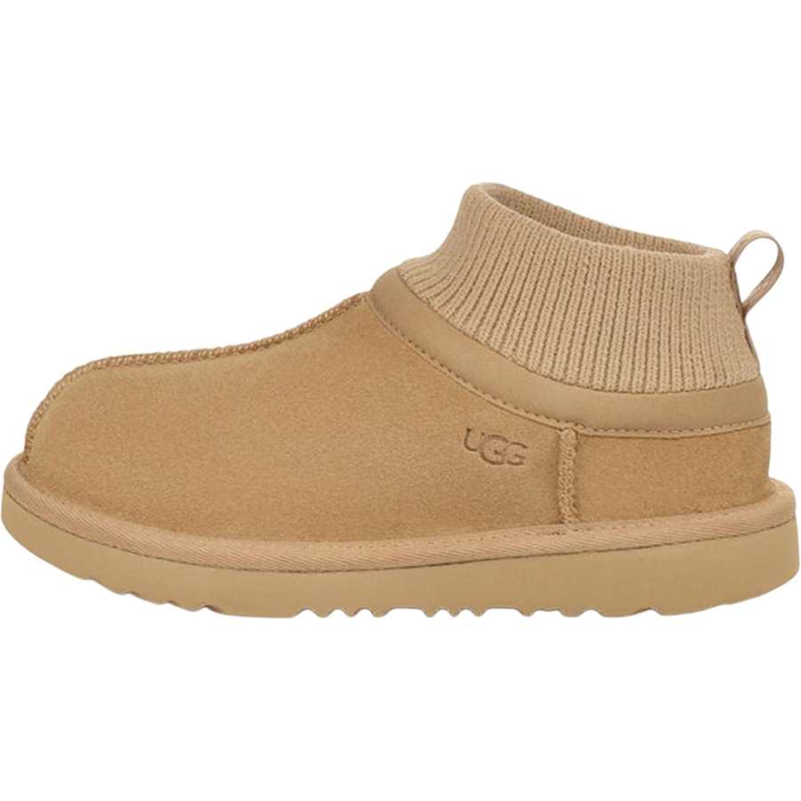 UGG Classic Ultra Stretch Cuff Slipper Mustard Seed Kids