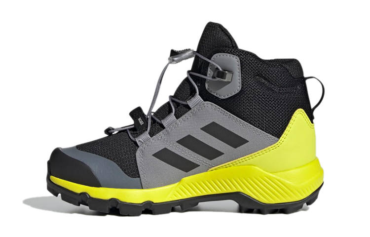 Adidas Adidas Terrex Mid GTX Hiking K Comfortable Abrasion Resistant High top Kids' Outdoor Shoes Black Gray Kids'