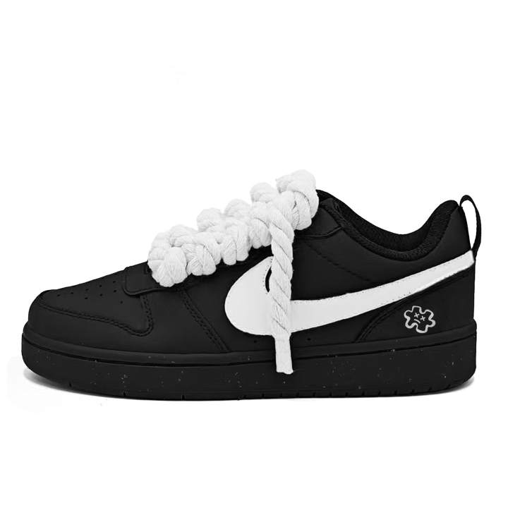 Nike Nike Court Borough Shiro Leather Slip Resistant Abrasion Resistant Slip Resistant Abrasion Resistant Low top