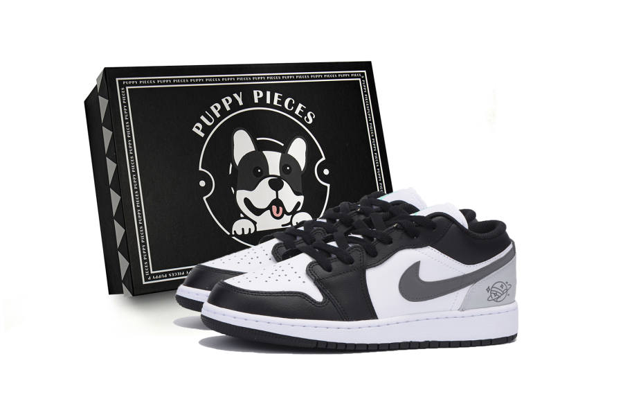 Jordan Jordan Air Jordan 1 Slip Resistant Low top Children's Basketball Shoes Black Teenagers