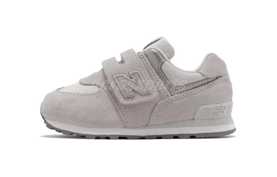 New Balance Baby New Balance NB 574 Cushioning, Wear Resistant Low top Toddler Shoes Gray White