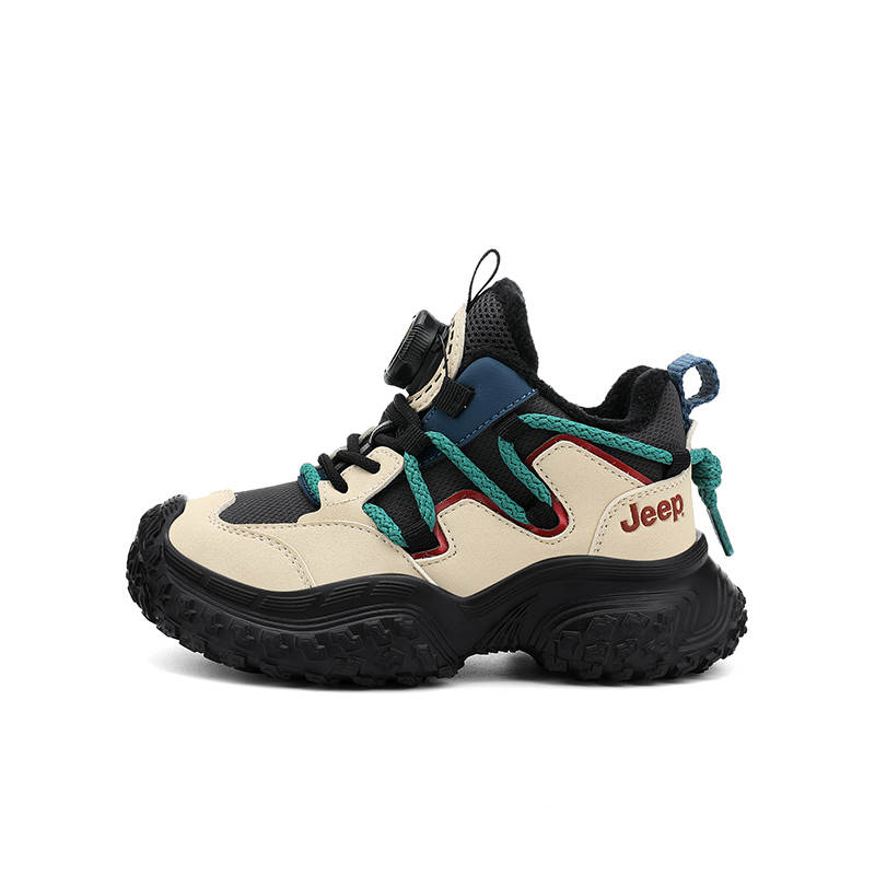 Jeep Comfortable Abrasion Resistant Abrasion Resistant Low top Kids Lifestyle Shoes Black Green Kids'
