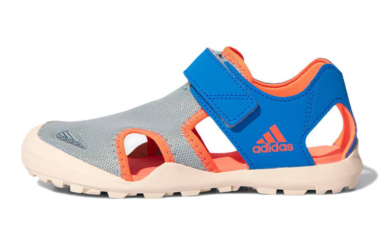 Adidas Adidas Captain Toey K Comfortable And Breathable Children's Sandals Gray Blue Kids'