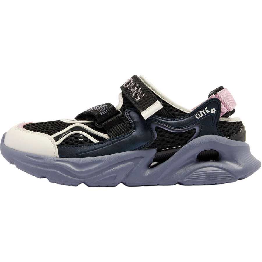 QIAODAN Synthetic Leather, Textile Low top Casual Shoes Black Unisex
