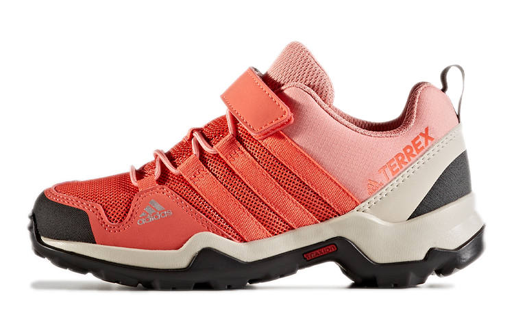 Adidas Adidas Terrex Ax2r Cf K Comfortable Slip Resistant Abrasion Resistant Low top Outdoor Shoes Coral Powder Kids'