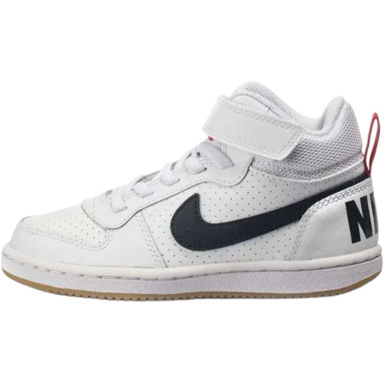 Nike Nike Court Vision Mid top Kids' Skateboarding Shoes White Black Children Aged 3 7 Years Old