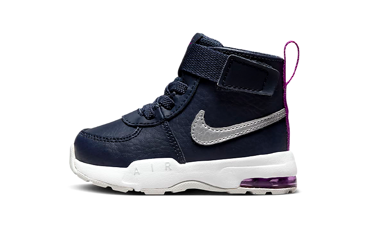 Nike Nike Air Max Goaterra 2.0 Cushioning Abrasion Resistant Thermal Mid top Toddler Shoes Blue Infant And Toddler