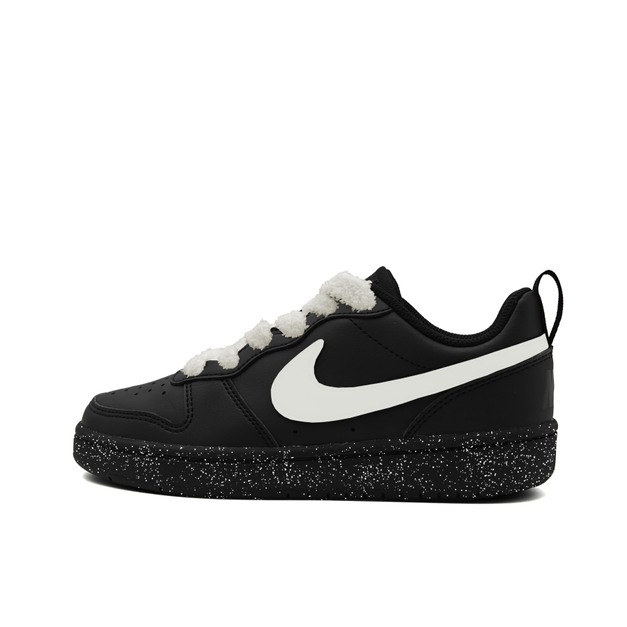 Nike Nike Court Borough Leather Slip Resistant Abrasion Resistant Low top Skateboard Shoes Black Kids'