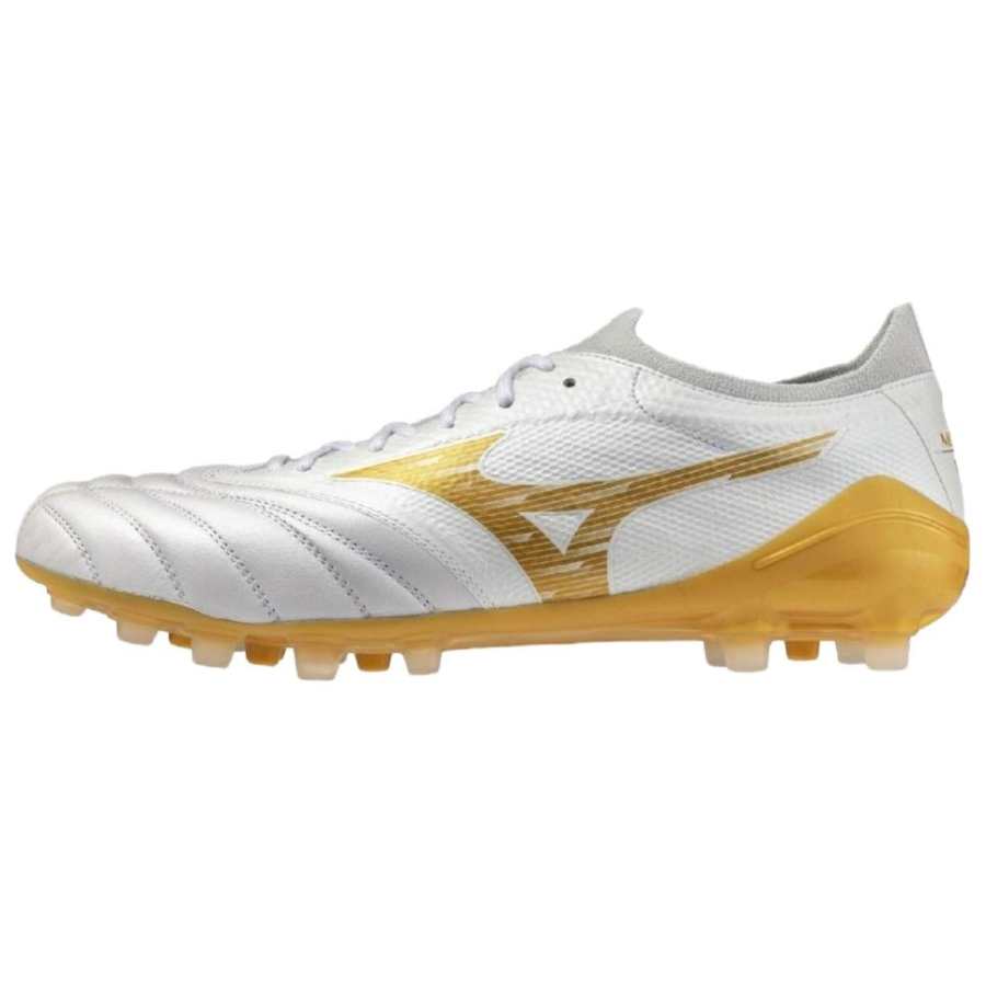 Mizuno MORELIA NEO IV B ELITE Soccer Shoes Unisex White Gold