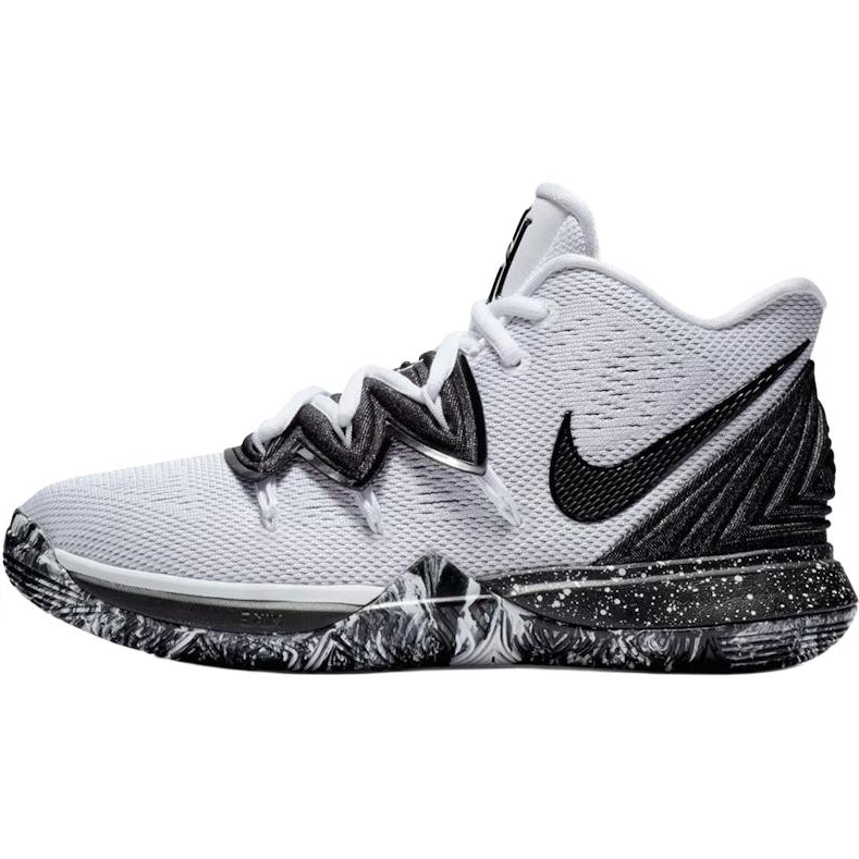 Nike Nike Kyrie 5 Mid top Basketball Shoes Black White Unisex