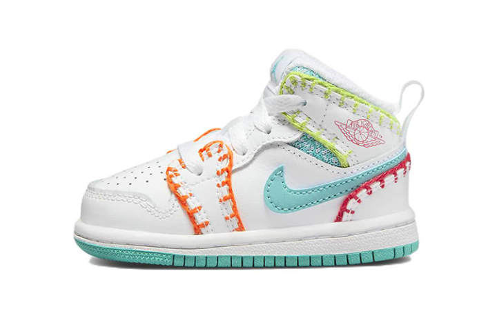 Jordan Jordan 1 Mid SE Washed Teal Rush Pink TD