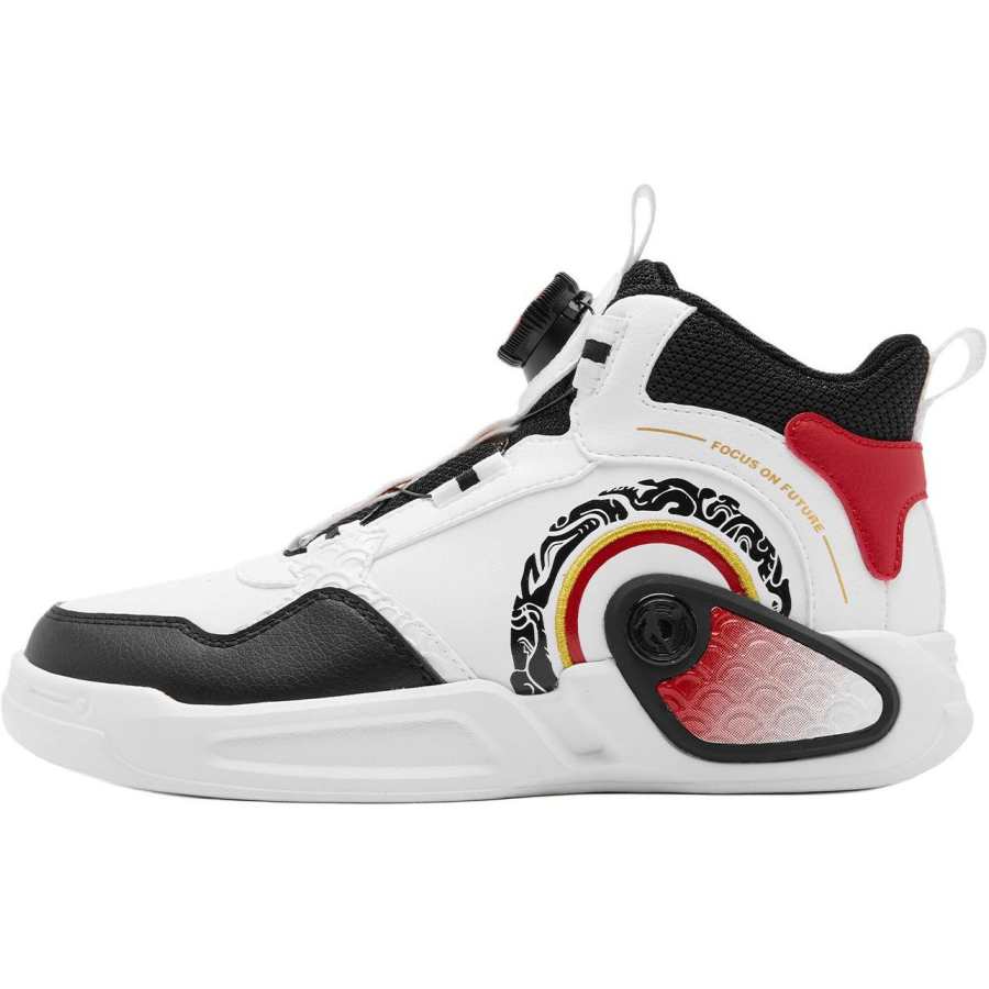 QIAODAN Slip Resistant Abrasion Resistant Slip Resistant Abrasion Resistant Mid top Kids' Skateboarding Shoes