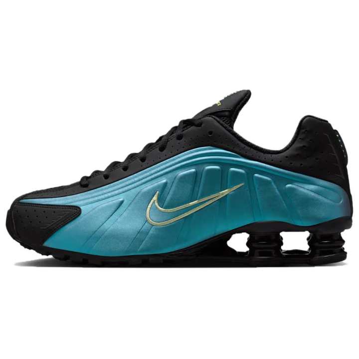 Nike Nike Shox R4 Running Shoes Men's Black Green