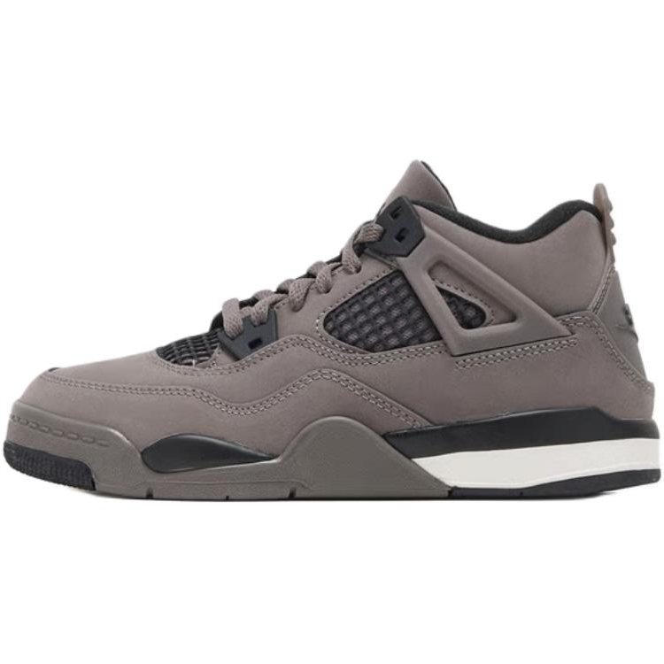 Jordan Jordan Air Jordan 4 Mid top Children's Basketball Shoes Brown Children Aged 3 7 Years Old