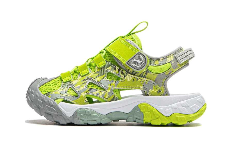 Li-Ning YOUNG Li Ning YOUNG Trek 2 Kids Breathable And Quick Dry Children's Sandals Green Children Aged 3 7 Years Old
