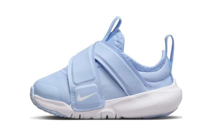 Nike Nike Flex Advance Abrasion Resistant Low top Kids' Running Shoes Blue White Children Aged 3 7 Years Old