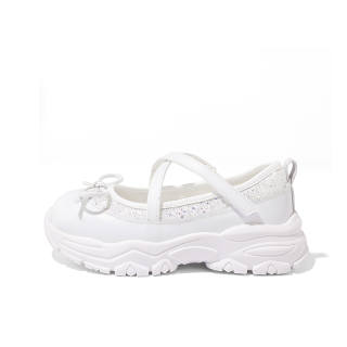 ABCdoukids Low top Leather Shoes Milk White Kids'