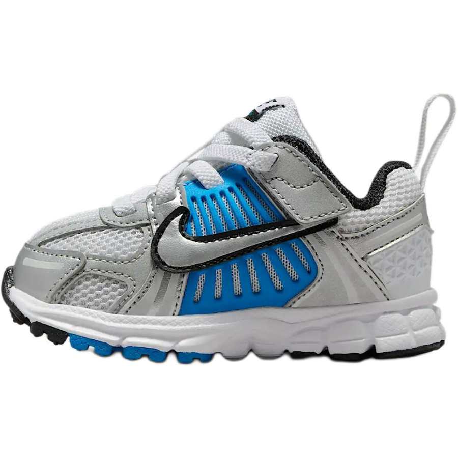 Nike Nike Abrasion Resistant Low top Toddler Shoes White/Light Blue/Black/Metal Silver Infant And Toddler