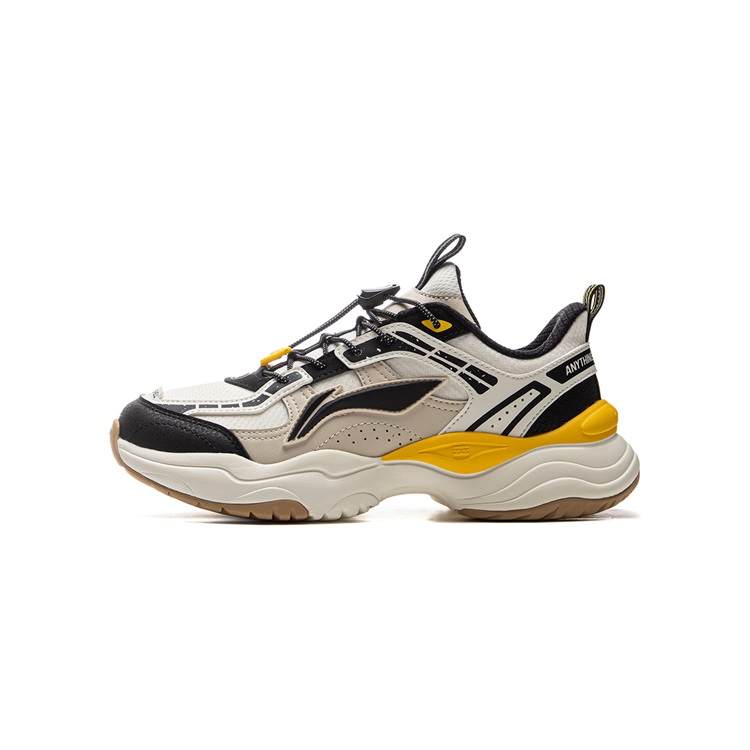 Li-Ning YOUNG Li Ning YOUNG Synthetic Leather, Woven Slip Resistant Cushioning Abrasion Resistant Rebound Breathable Low top
