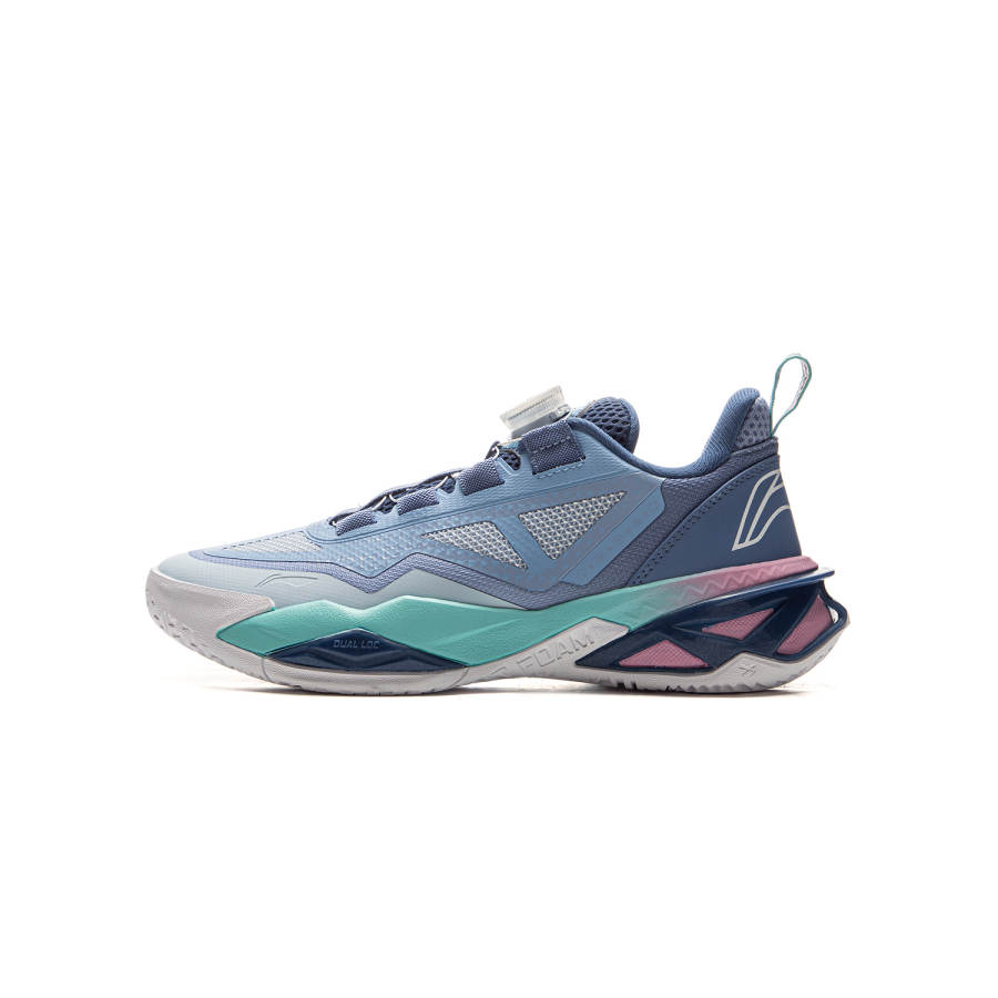 Li-Ning YOUNG Li Ning YOUNG Rebound Support Low top Children's Basketball Shoes Blue Kids'