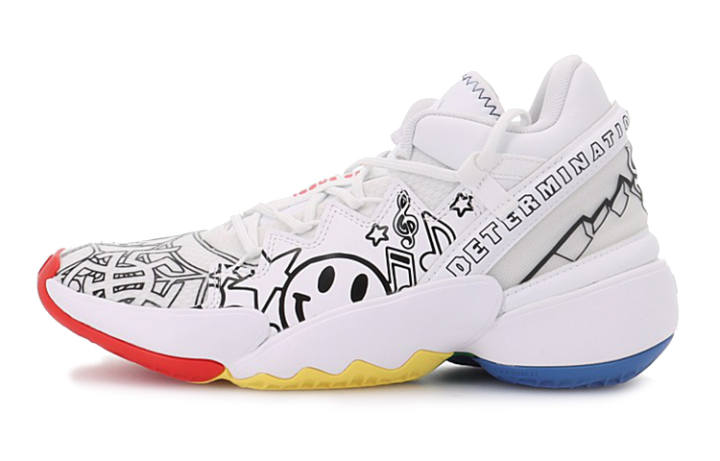 Adidas Adidas D.O.N. Issue #2 Abrasion Resistant Breathable Low top Basketball Shoes White