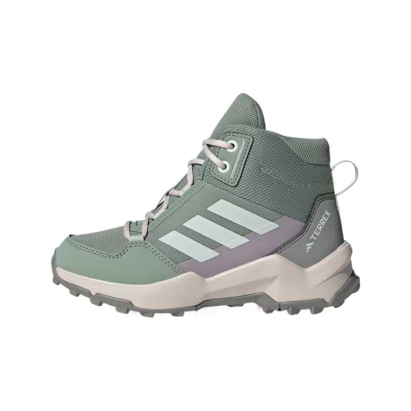 Adidas Adidas Terrex Ax4 Slip Resistant Abrasion Resistant Mid top Kids' Outdoor Shoes Green Kids'