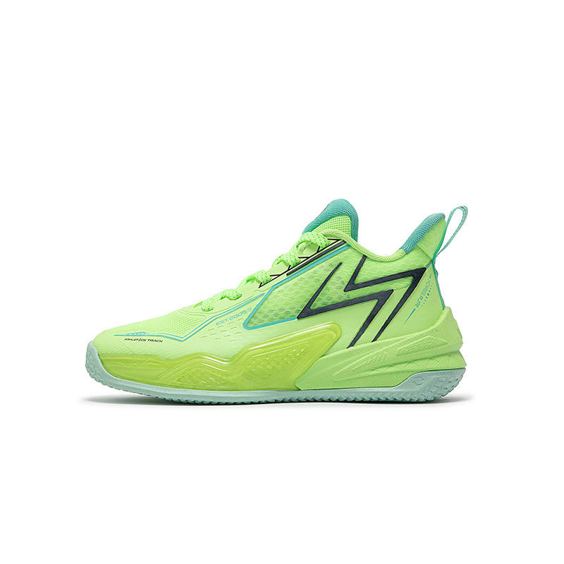 361°KIDS Synthetic Leather, Textile Low top Basketball Shoes Green Unisex