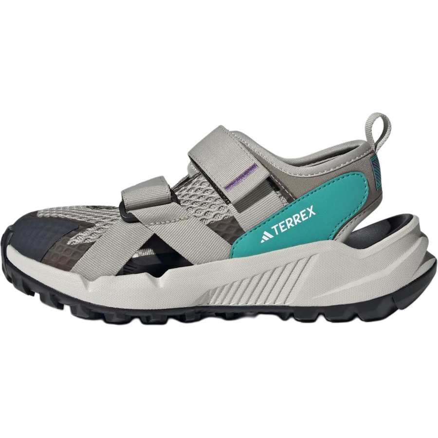 Adidas Adidas Terrex Hydroterra Slip Resistant Abrasion Resistant Low top Children's Sandals Gray Teenagers