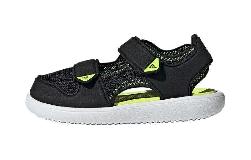 Adidas Adidas Water Sandal Slip Resistant Abrasion Resistant Children's Sandals Black White Children Aged 3 7 Years Old
