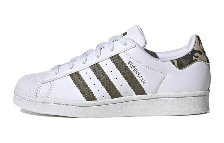 Adidas Originals Adidas Superstar Cloud White Olive Strata GS