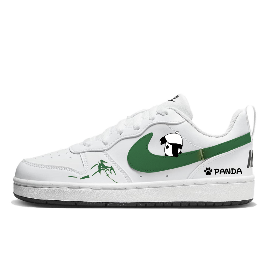 Nike Nike Court Borough Bamboo Love Bear Synthetic Leather Low top Kids' Skateboarding Shoes Bamboo Green Unisex
