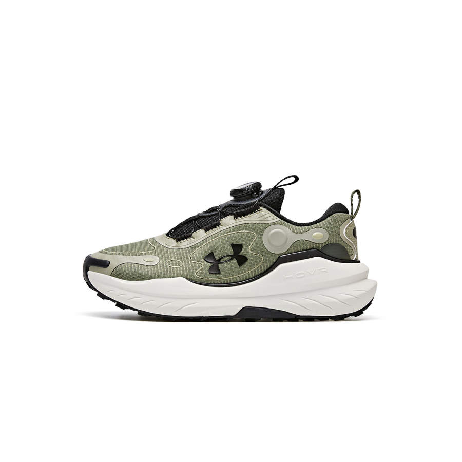 Under Armour Synthetic Leather Low top Casual Shoes Green Kids'