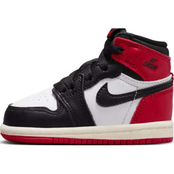 Jordan Jordan Air Jordan 1 High top Toddler Shoes White Black Infant And Toddler