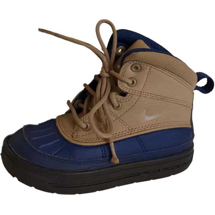 Nike Nike Woodside Slip Resistant Abrasion Resistant Mid top Kids' Boots Brown Blue Children Aged 3 7 Years Old