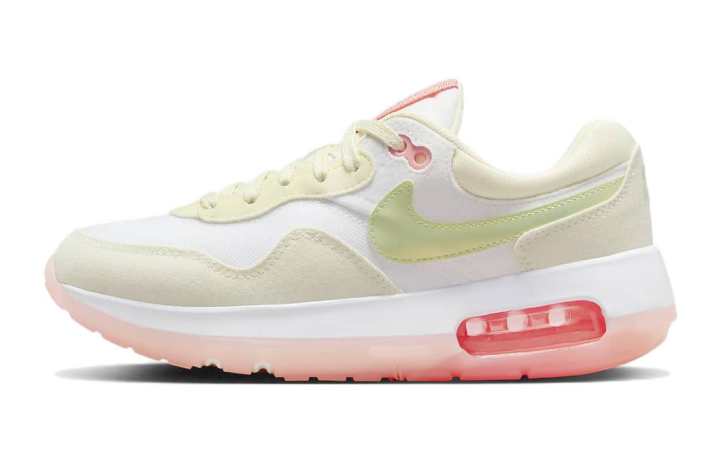Nike Nike Air Max Motif Cushioning Abrasion Resistant Low top Running Shoes White Green Pink Unisex