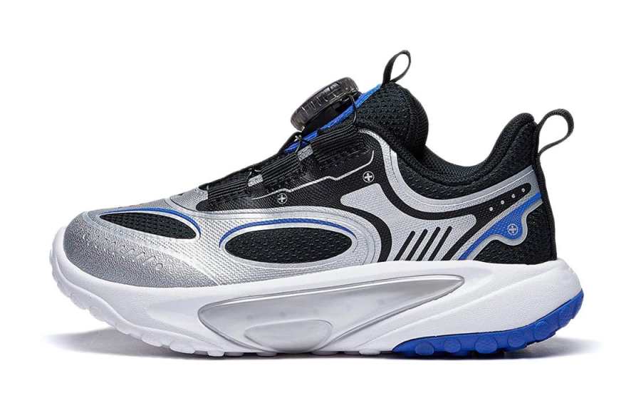Li-Ning YOUNG Li Ning YOUNG Cushioning, Wear Resistant Low top Kids' Running Shoes Black Silver Kids'