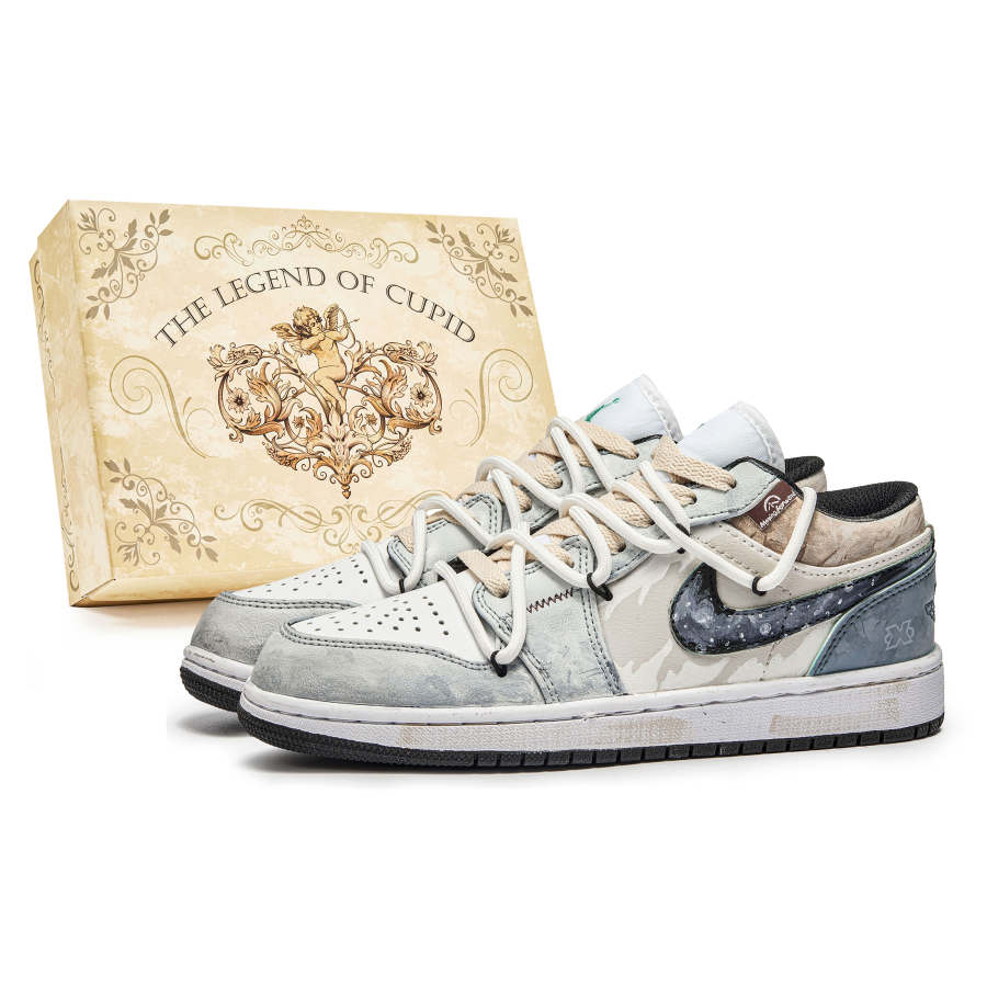 Jordan Jordan Air Jordan 1 Low Leather Slip Resistant Abrasion Resistant Cushioning