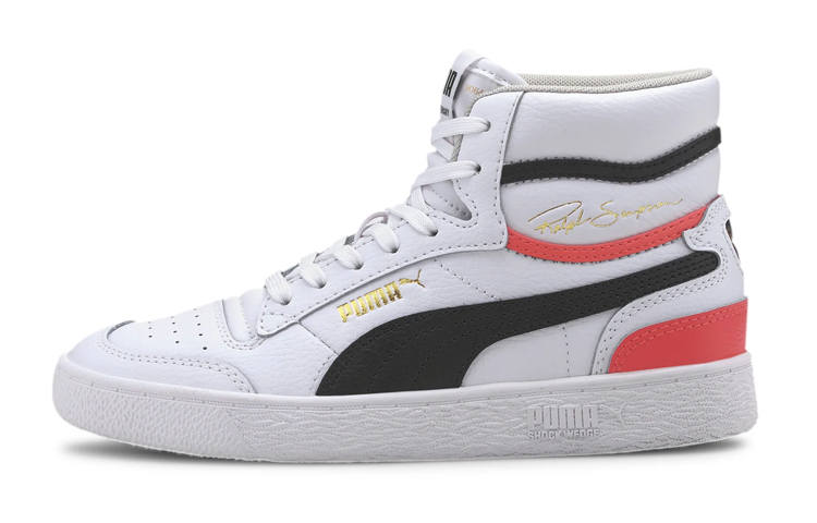 PUMA Ralph Sampson Versatile High top Kids' Skateboarding Shoes White Teenagers