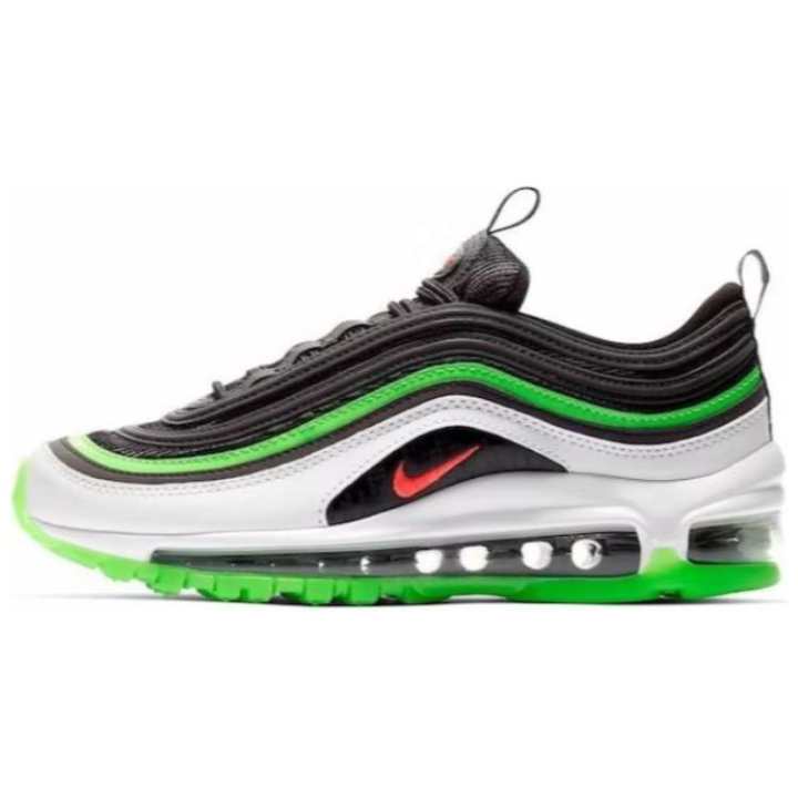 Nike Nike Air Max 97 Black Green Bright Crimson GS
