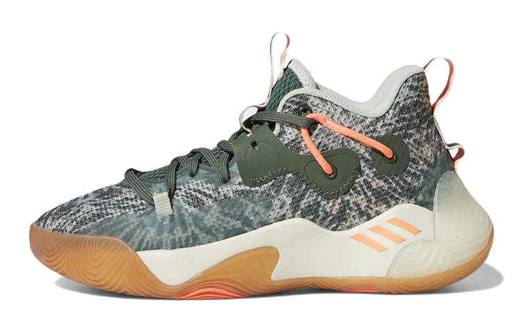 Adidas Adidas Harden Stepback 3 Slip Resistant Abrasion Resistant Low top Children's Basketball Shoes Cyan Teenagers