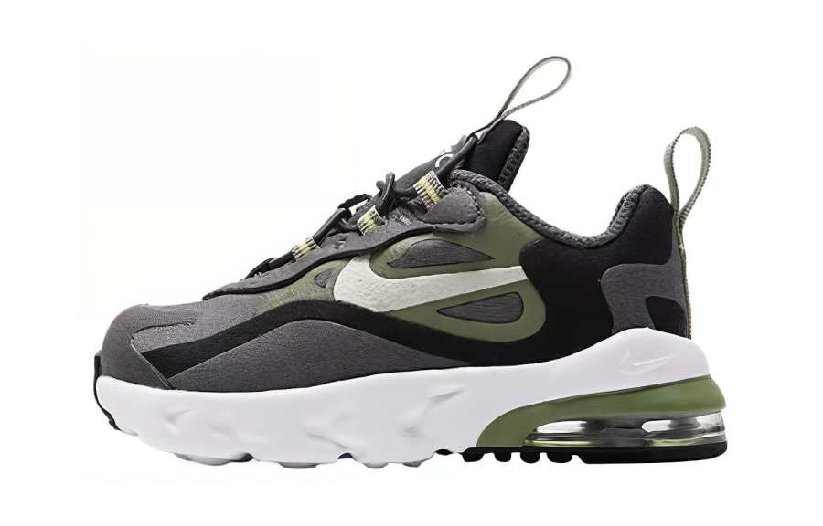 Nike Nike Air Max 270 Cushioning, Wear Resistant Low top Kids' Running Shoes Gray Green Kids'