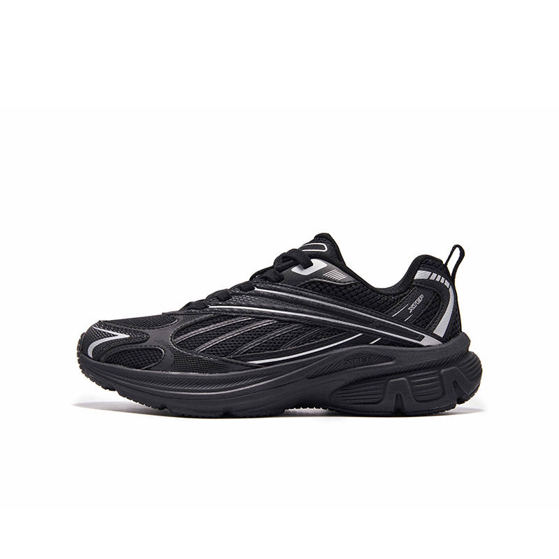 XTEP Subaru, Lace Up Low top Casual Shoes Black Teenagers