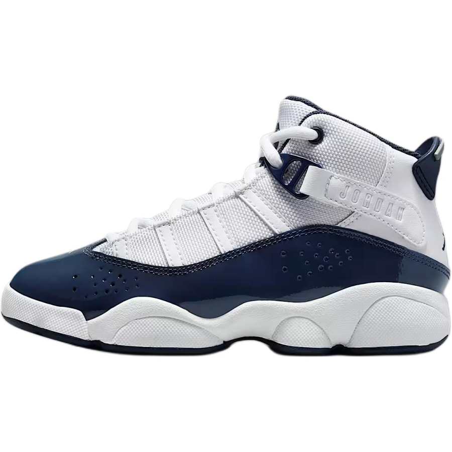 Jordan Jordan Air Jordan 6 Slip Resistant Abrasion Resistant Mid top Children's Basketball Shoes